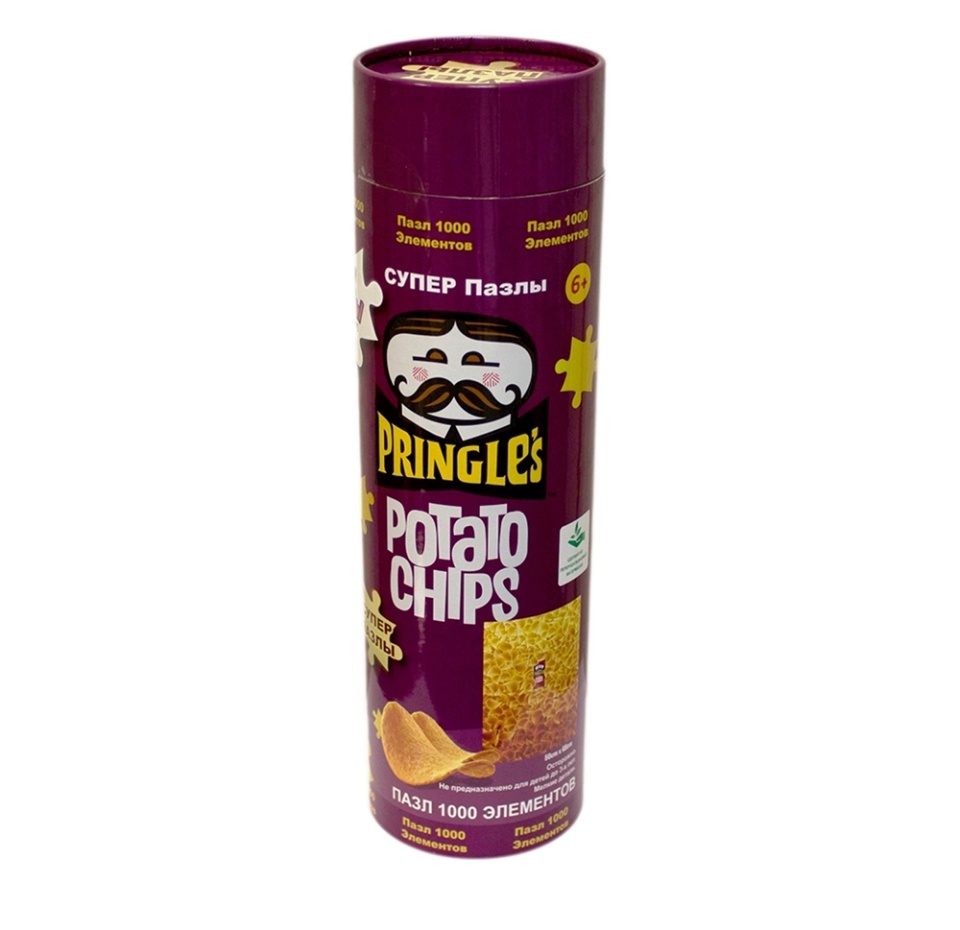 

Пазл The Original в фиолетовой банке 5+, Pringles, 1000 элементов, Китай