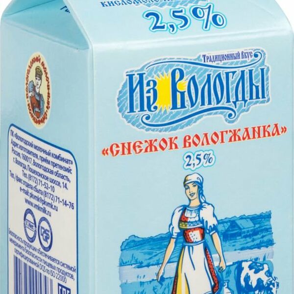 Снежок Вологжанка Из Вологды 2.5% 470 мл