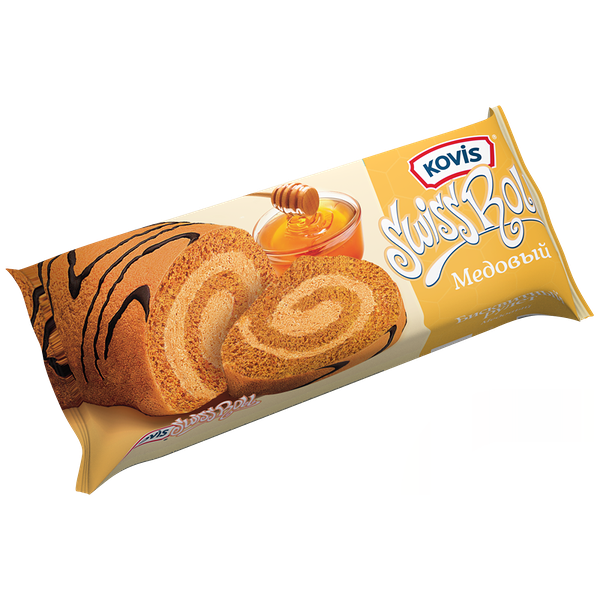 Рулет Kovis Swiss Roll Медовый бисквитный
