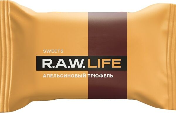 Конфета R.A.W. LIFE Апельсиновый трюфель 18г