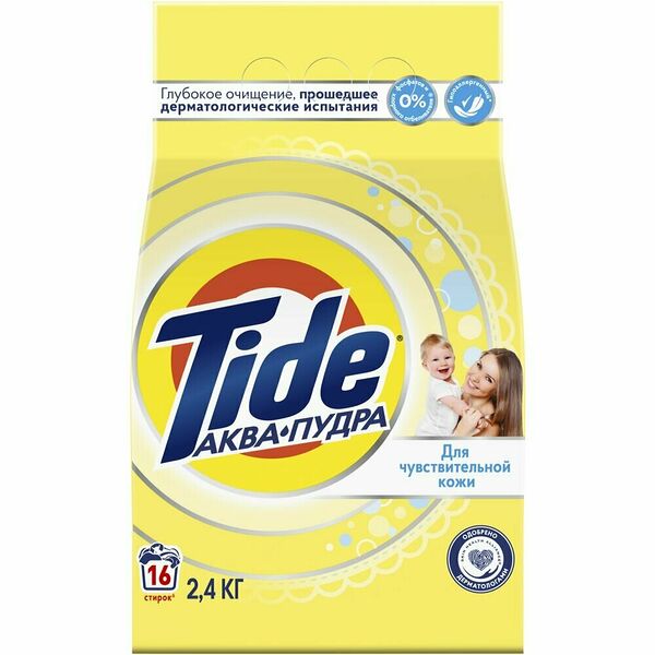Tide Стиральный порошок Для чувствительной кожи, автомат, 2,4 кг.