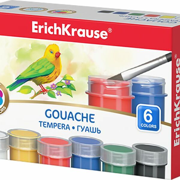 Гуашь Erich Krause 6х20мл