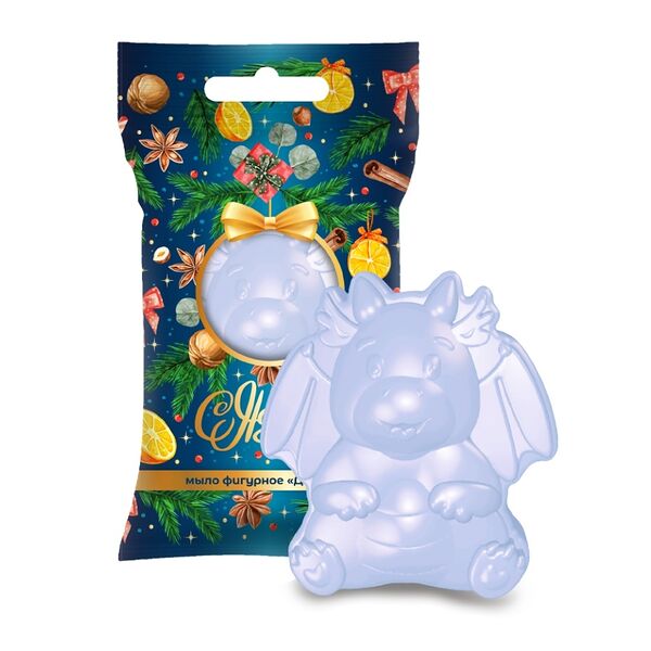 Мыло туалетное фигурное ЗетТек С Новым Годом! Дракон флоу-пак