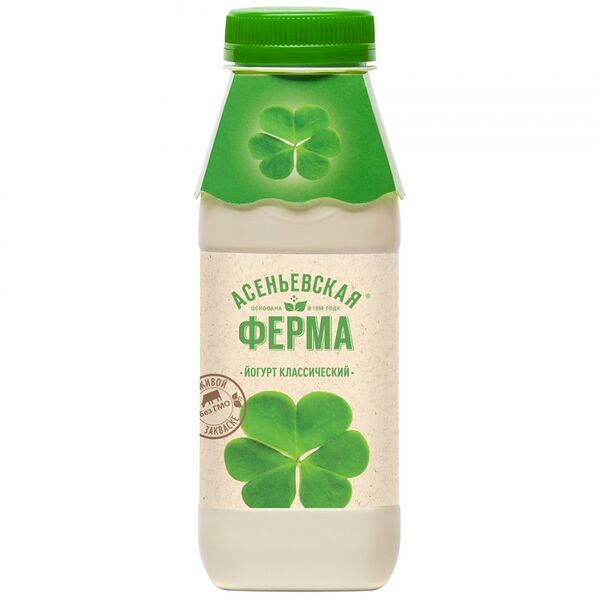 Йогурт Асеньевская ферма классический, 1.9%