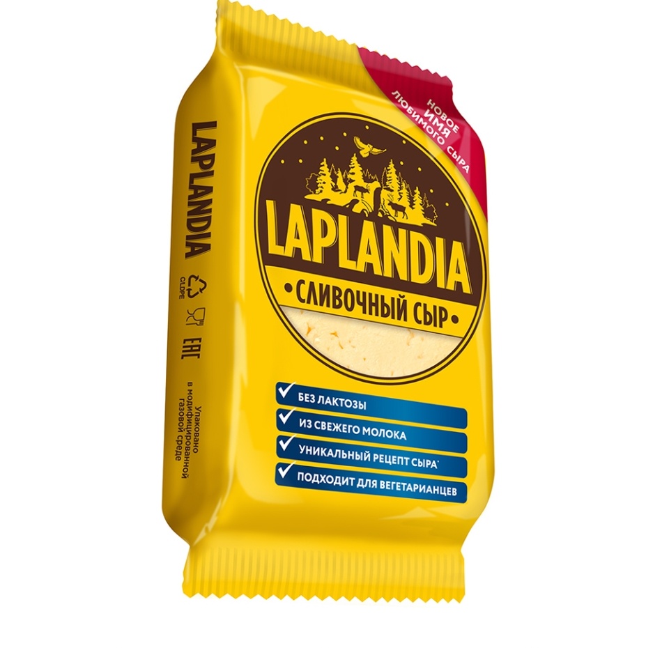 

Сыр Laplandia Сливочный полутвердый 45% 300 г