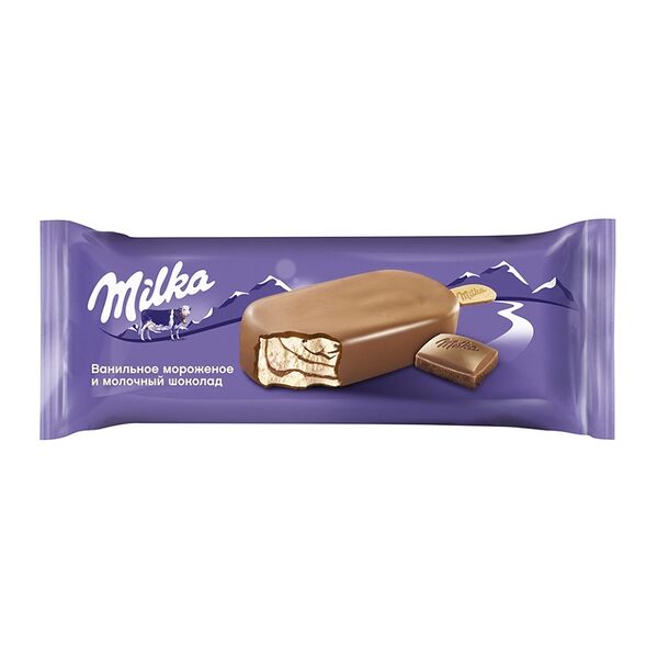 Мороженое-эскимо Milka в молочном шоколаде 62г