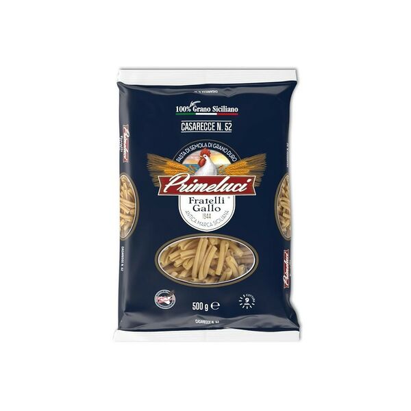 Макаронные изделия Primeluci Казарече/Casarecce №52 из твердых сортов пшеницы грА 500г