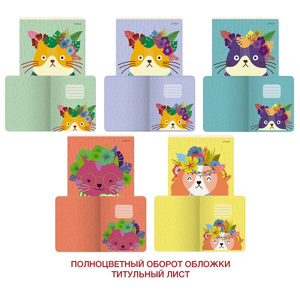 Тетрадь Модный кот