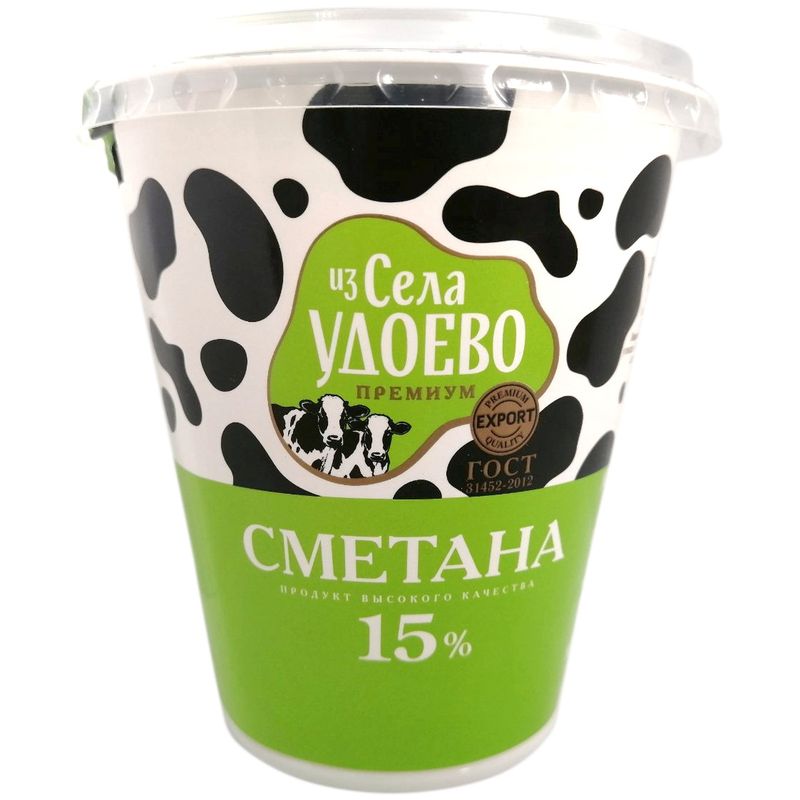 

Сметана Из Села Удоево 15% 300 г