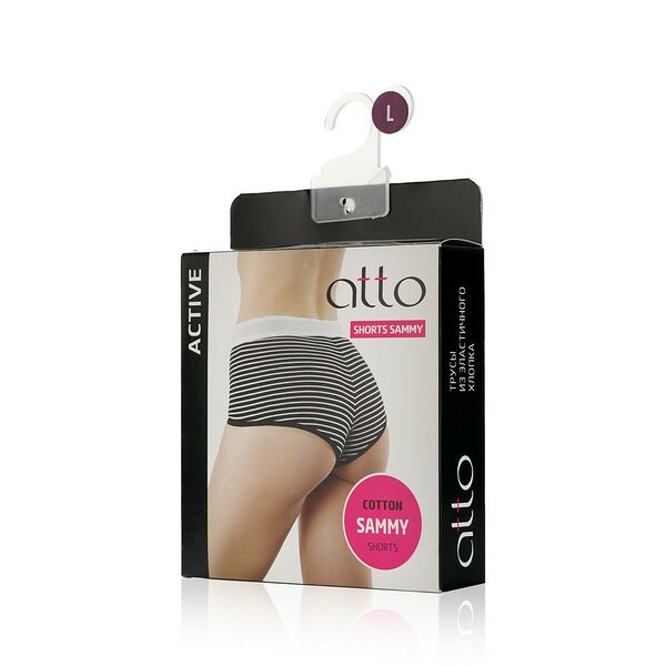 Женские трусы Atto Sammy-shorts, черные, L