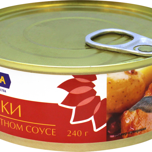 Бычки ЛЕНТА в томатном соусе