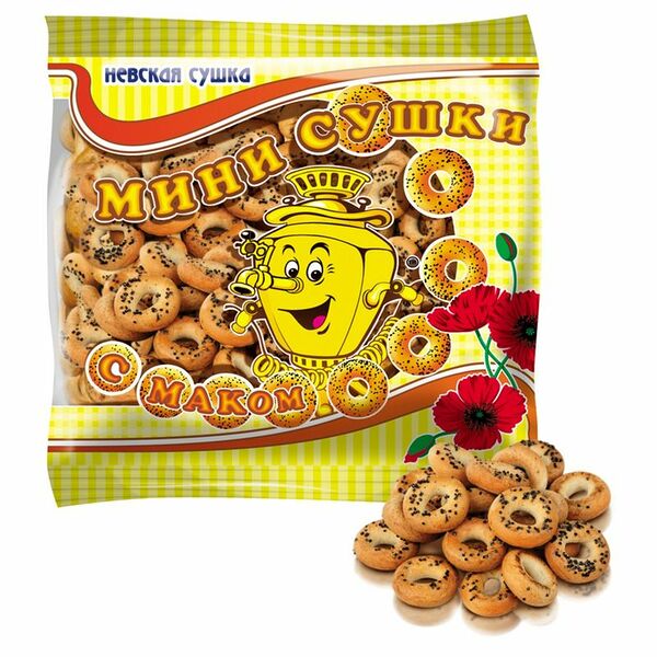 Мини-сушки Невская Сушка с маком, 200г