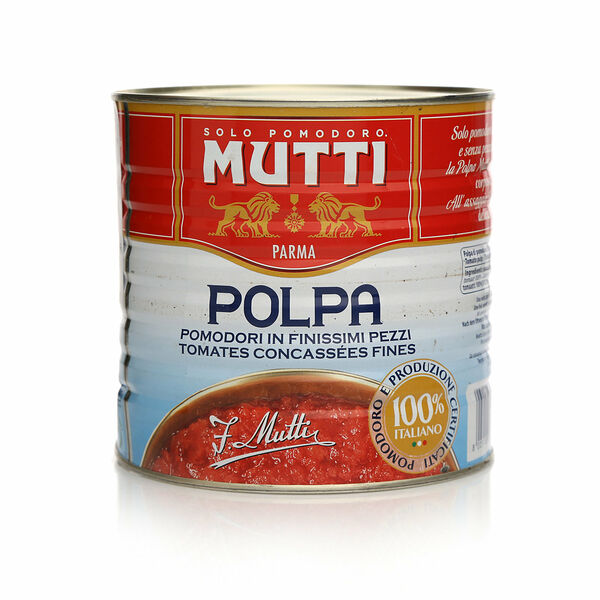 Томаты мелко резаные в томатном соке Polpa ТМ Mutti Solo Pomodoro (Мутти Соло Помодоро)