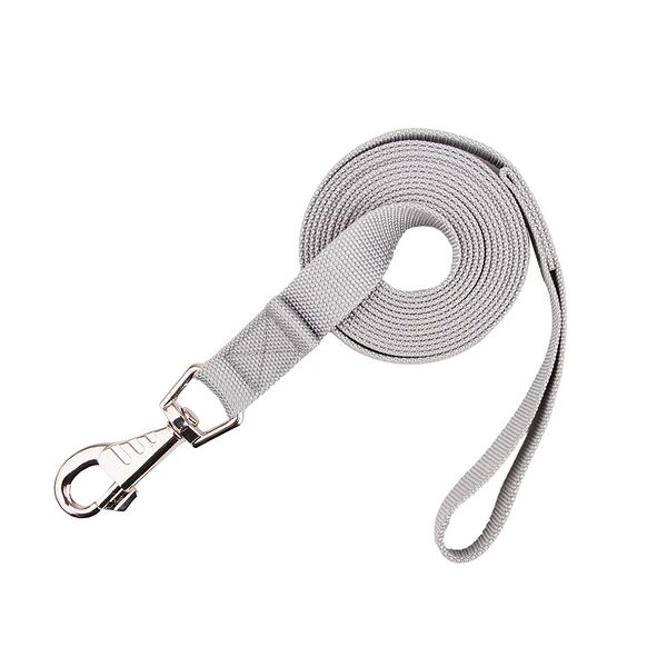 Поводок из нейлона для собак, длина 3 м, ширина 25 мм, серый