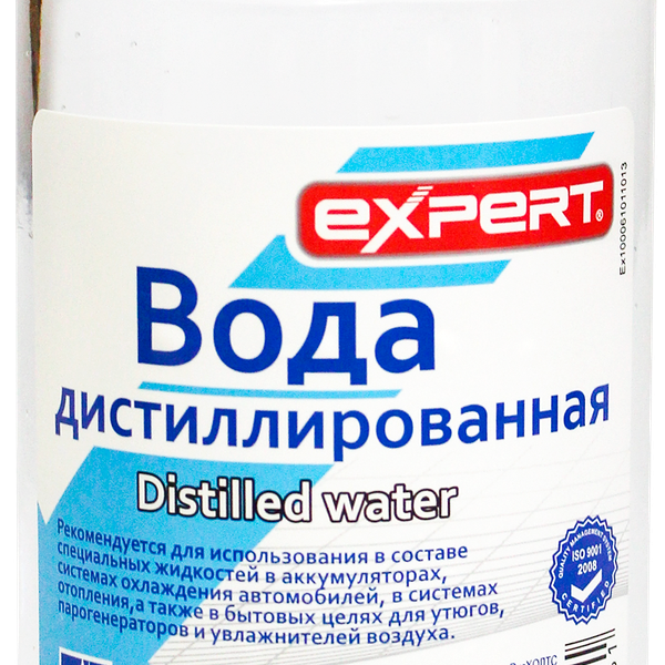 Вода дистиллированная EXPERT, 1л