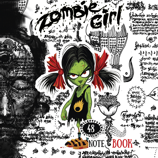 Тетрадь общая ПЗБМ Зомбаки, 48 листов, А5, в клетку, на скрепке