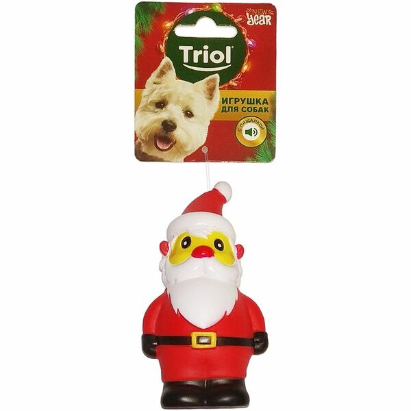 Игрушка Triol Дед Мороз для собак 115мм