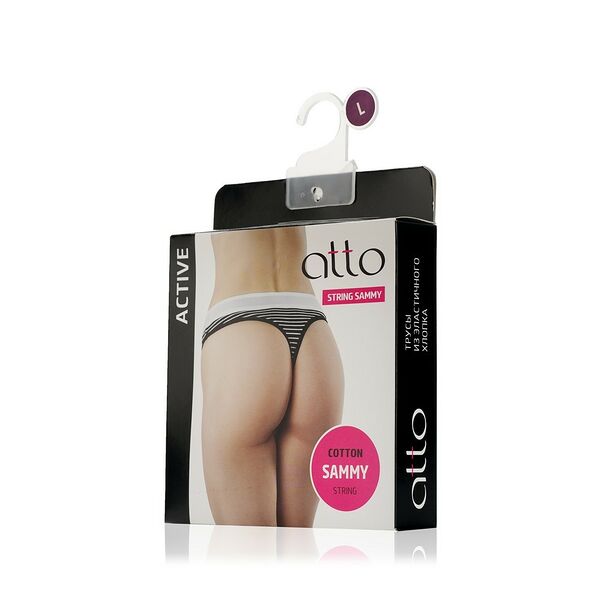 Женские трусы Atto Sammy - string , Черный , L