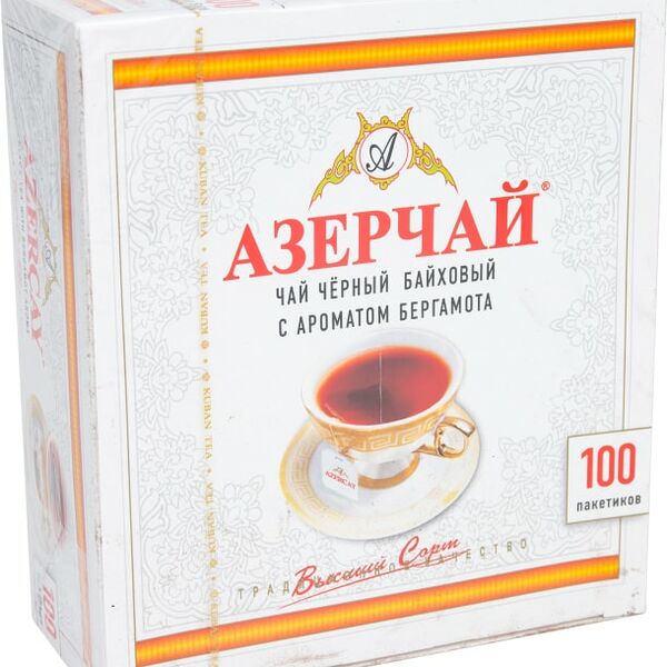 Чай черный Азерчай с ароматом бергамота 100*2г