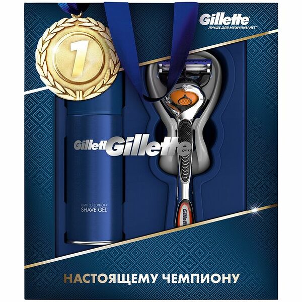 Набор Gillette Fusion Proglide бритва и гель для бритья Ultra Sensitive, 75мл