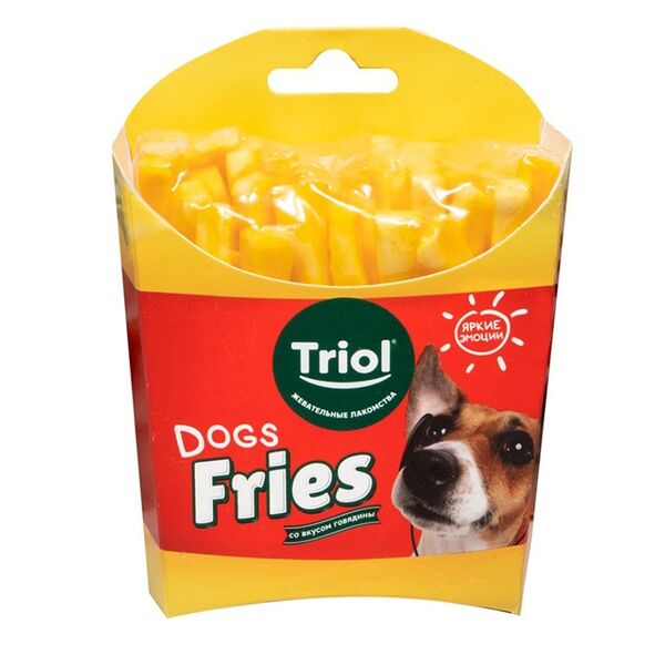 Лакомство для собак Triol Картофель Фри со вкусом говядины