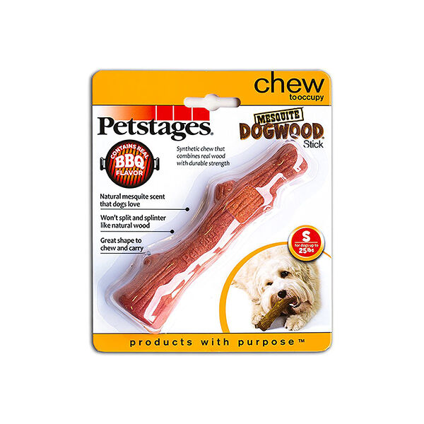 Petstages игрушка Mesquite Dogwood с ароматом барбекю для собак 13 см.
