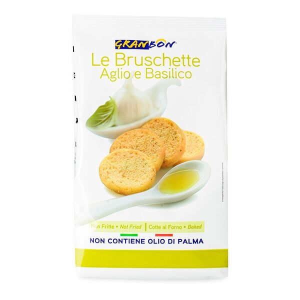 Брускетты с чесноком и базиликом, Granbon