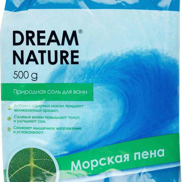 Соль для ванн природная Dream Nature Морская пена