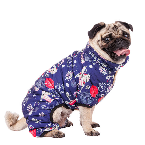 Комбинезон Petmax с котами L синий (унисекс)