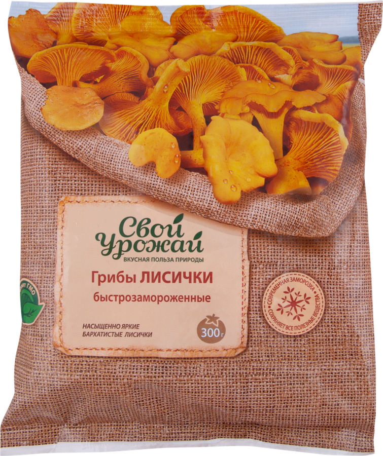 

Лисички Свой урожай целые 300 г