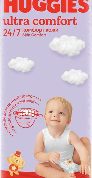 Подгузники Huggies Ультра Комфорт 4 размер 8-14кг 50шт.