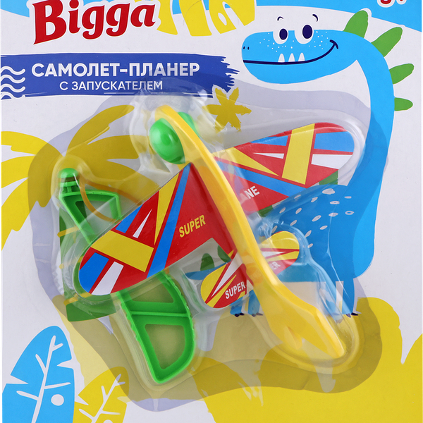   Набор игровой BIGGA Самолет-планер, с запуском, 2 предмета