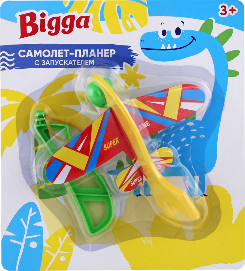

Набор игровой BIGGA Самолет-планер, с запуском, 2 предмета