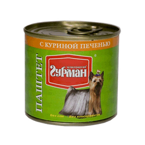 Четвероногий Гурман, Для Собак, Куриная Печень (Консерва) (100 гр)