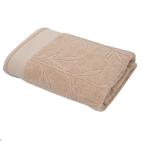 Полотенце махровое ДМ-Текстиль Olive, хлопок, светло-бежевый, 70х140 см