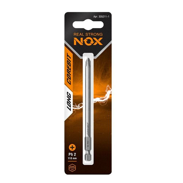 Бита Corebit, E6,3, PH2, 110мм, карта, 1шт