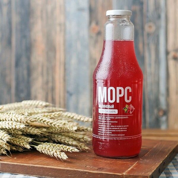 Морс малиновый, 1 литр