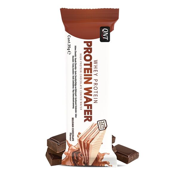 Вафля протеиновая Qnt Бельгийский шоколад 35г, Бельгия