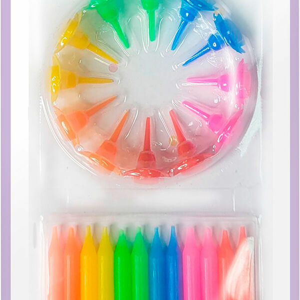 Свечи для торта Пакетико Happy Birthday 6.5см