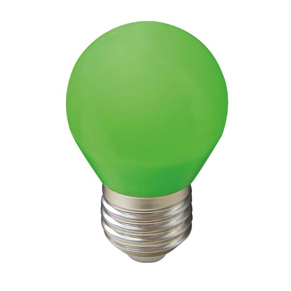 Лампа светодиодная ECOLA LED color, 2 Вт, Е27, 220 В, зеленая, шар