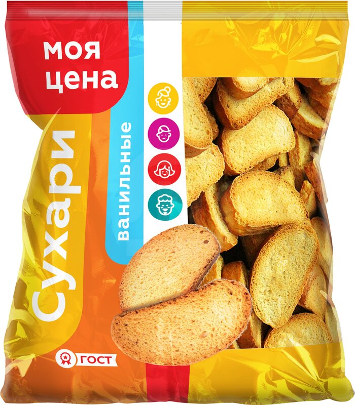 Купить Сухари Моя Цена ванильные по низкой цене с быстрой доставкой от ...