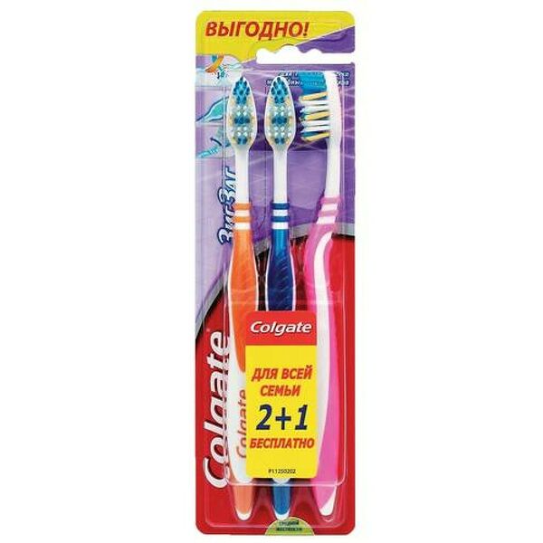Щетка зубная COLGATE Зиг-Заг 2+1