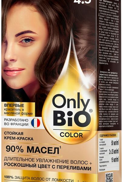 Краска для волос Only Bio Color тон 4.3 Шоколад 115мл