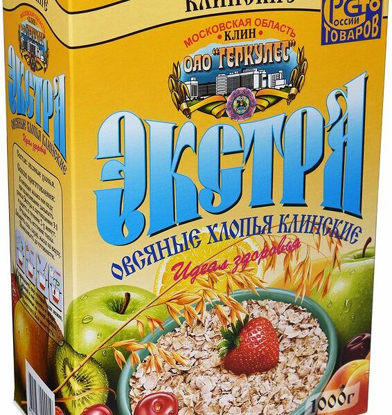 Хлопья овсяные Экстра Геркулес, 1кг