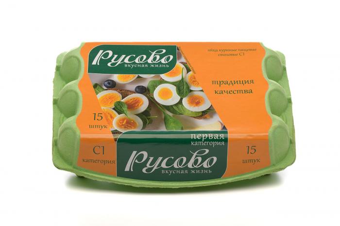 

Яйцо куриное Русово С1 15 шт.