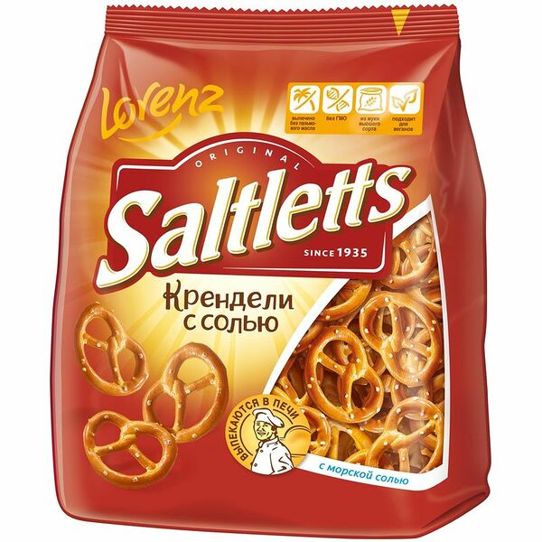 Крендельки Saltletts Precle соленые, Lorenz