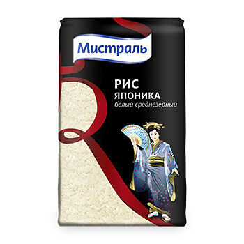 Рис «Японика» белый среднезерный, «Мистраль»