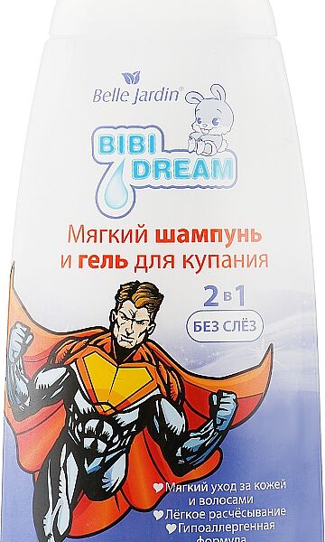 Шампунь-гель для купания Мягкий BJ Bibi Dream 2&1 Экстр. Череды + минд.масло 300 мл