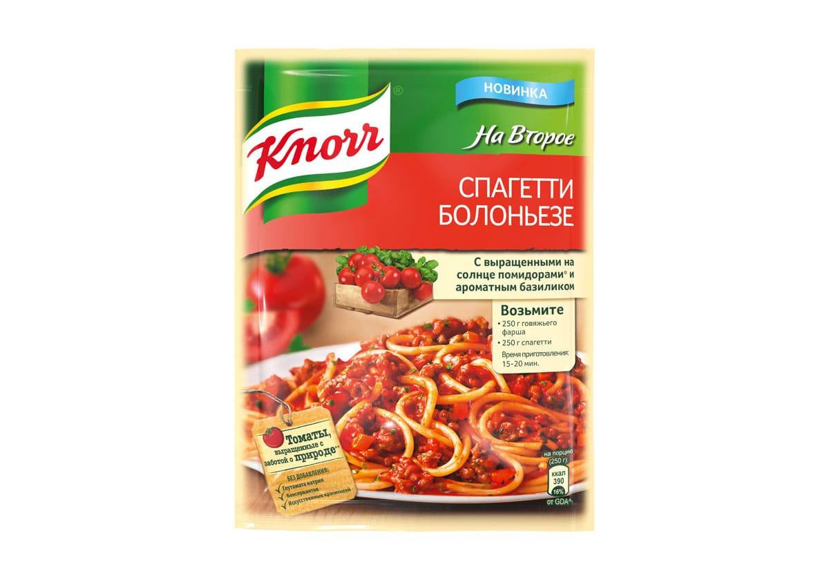 

Приправа Knorr На Второе Спагетти болоньезе 25 г