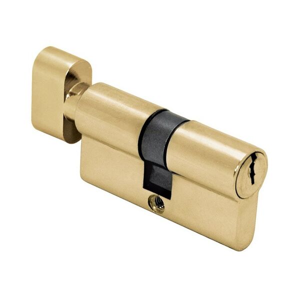 Цилиндр ШЛОСС, ключ-завертка, 60мм, золото